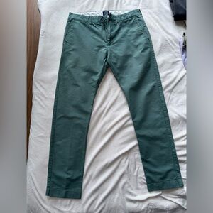 J. Crew Forest Green Chino Pants